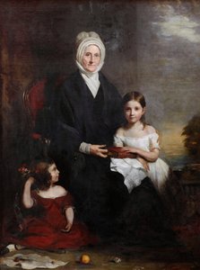Elizabeth Cheape von Rossie und ihre Enkelinnen, ca. 1843 von Colvin Smith