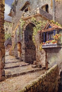 Mittelalterliche Häuser, Alatri von Commendator Formilli