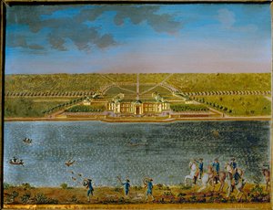St. Hubert, ein Jagdschloss in der Nähe von Paris, gebaut von Ludwig XV