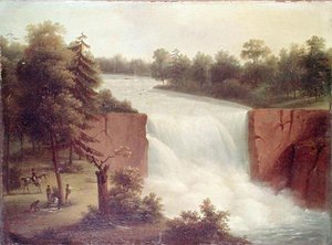 Blick auf die Genesee-Fälle von Comte de Beaujolais