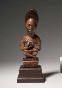 Mutter-und-Kind-Figur, Mitte bis Ende 1800er von Congolese School