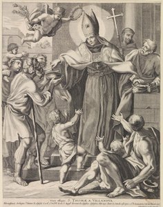 Hl. Thomas von Villanueva Vera effigies S. Thomae A Villanova (Titel auf Objekt) von Conrad Lauwers