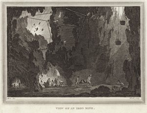 Ansicht einer Eisenmine von Conrad Martin Metz