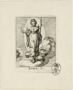 Luna, Platte sieben aus Der VII Planeten von Conrad Meyer