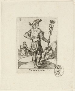 Mercurius, Platte sechs aus Der VII Planeten von Conrad Meyer