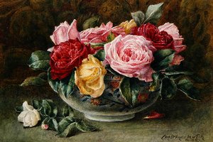 Eine Schale Rosen