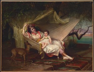Clementine Stora und ihre Tochter Lucie, Konstantinopel von Constant Joseph Brochart