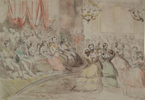 Ein Staatsball, vermutlich mit Napoleon III von Constantin Guys