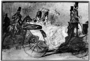 An der frischen Luft, 19. Jahrhundert, 1930 von Constantin Guys