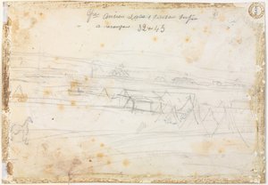 Kriegslager-Szene (verso)