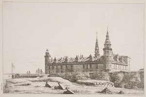 Kronborg von der nordwestlichen Seite gesehen von Constantin Hansen
