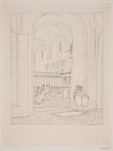 Teil des Chors in der Kirche von Ringsted von Constantin Hansen