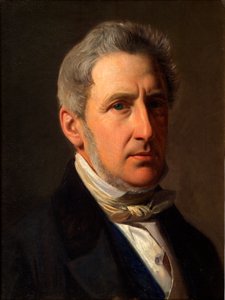 Porträt des Gutsherrn Alfred Hage (1803-1872) von Constantin Hansen