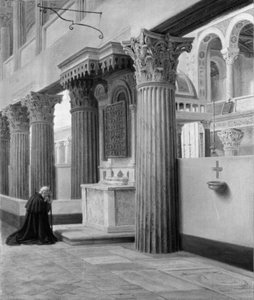 Inneres von S. Lorenzo fuori le mura von Constantin Hansen