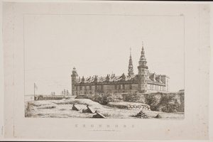 Kronborg von der Nordwestseite gesehen von Constantin Hansen