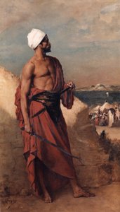 Arabischer Wachposten von Constantin Meunier
