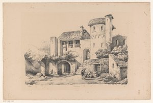 Bewohnte Ruine von Constantinus Cornelis Huysmans