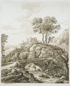 Landschaft mit Schloss
