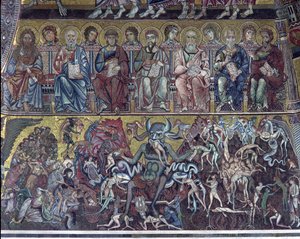 Hölle (Detail) von Coppo di Marcovaldo