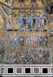 Das Jüngste Gericht - Detail der Mosaiken, ca. 1270 von Coppo di Marcovaldo