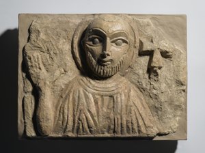 Büste eines Heiligen, aus Ägypten, 4.-5. Jahrhundert von Coptic Coptic