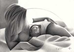 Abstrakte Nackte Reflexion