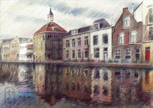Charmanter Holländischer Kanal von Corné Akkers