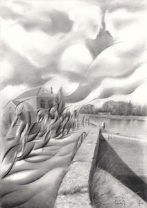 Dynamisches Radrennen von Corné Akkers