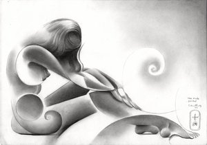 Elegante abstrakte Figur