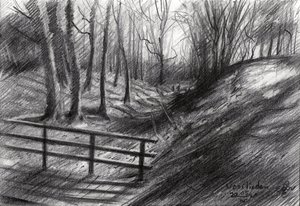 Waldweg Skizze
