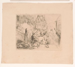 Franz Hercules von Anjou aus Antwerpen vertrieben von Corneille Seghers