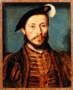 Porträt eines Mannes mit Federhut von Corneille de Lyon