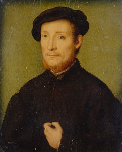 Porträt eines Mannes mit der Hand auf der Brust von Corneille de Lyon