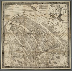 Die berühmte Handelsstadt Amsterdam von Cornelis Anthonisz.