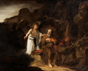 Landschaft mit Elia und dem Engel