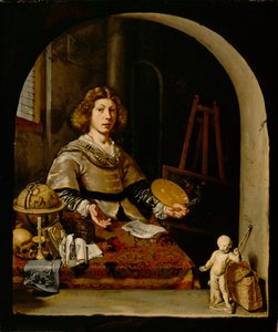 Der Künstler in seinem Atelier