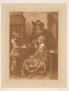 Heer und Dame met Page von Cornelis Brouwer