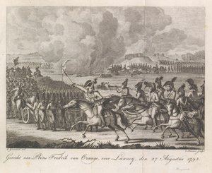 Prinz Wilhelm Georg Friedrich in der Schlacht bei Lannoy, 1793