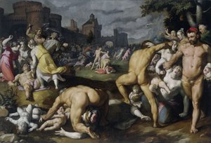 Das Massaker der Unschuldigen von Cornelis Cornelisz. van Haarlem