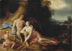 Venus und Adonis, 1603 von Cornelis Cornelisz van Haarlem