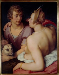 Venus und Adonis von Cornelis Cornelisz. van Haarlem