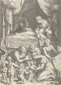 Geburt der Jungfrau von Cornelis Cort