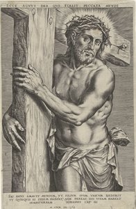 Christus als Mann der Schmerzen von Cornelis Cort