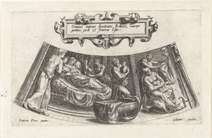 Die Geburt von Jakob und Esau von Cornelis Cort