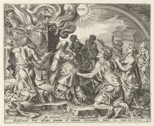 Das Opfer von Noah von Cornelis Cort