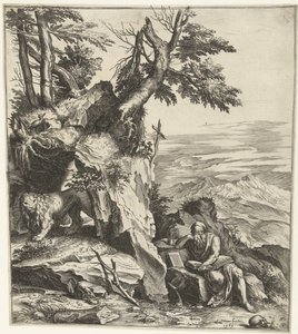 Landschaft mit lesendem Hieronymus