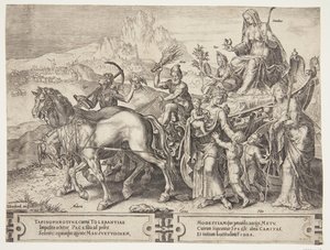 Der Triumph der Demut von Cornelis Cort
