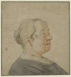 Büste einer Frau, Profil rechts von Cornelis Dusart