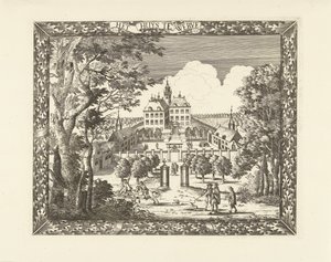 Ansicht von Huis te Werve in Voorburg von Cornelis Elandts
