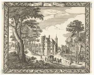 Ansicht von Schloss Persijn in Wassenaar von Cornelis Elandts